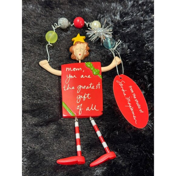 Sandra Magsamen "Mom You Are The Greatest Gift Of All" Holiday Ornament NWT - Picture 1 of 6